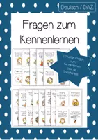 Vorschau - Spiele - 50 Fragen zum Kennenlernen und als lustiger Sprechanlass - Deckblatt