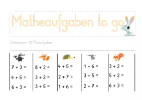 Vorschau - Arbeitsblätter - Mathematik: Aufgaben zum Abreissen - Seite 1