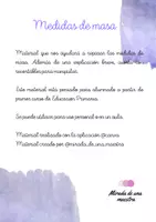 Vista previa - Unidades / Secuencias / Situaciones de Aprendizaje - TRABAJAMOS LA MASA - MATEMÁTICAS MANIPULATIVAS - página 1
