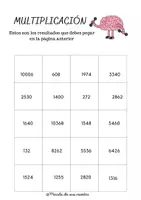 Vista previa - Juegos / Gamificación - CADA MULTIPLICACIÓN CON SU SOLUCIÓN - página 2