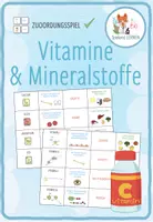 Vorschau - Spiele - Vitamine & Mineralstoffe – Zuordnungsspiel - Deckblatt