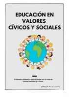 Vista previa - Hojas de trabajo - EDUCACION EN VALORES SOCIALES Y CÍVICOS - Portada