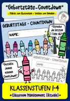 Vorschau - Poster - Kostenloser Geburtstags-Countdown I Kl. 1-4 - Deckblatt