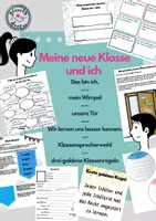 Vorschau - Arbeitsblätter - Meine neue Klasse und ich - Deckblatt