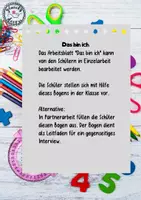 Vorschau - Arbeitsblätter - Meine neue Klasse und ich - Seite 1