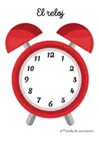 Vista previa - Hojas de trabajo - EL RELOJ - MATERIAL MANIPULATIVO - página 2