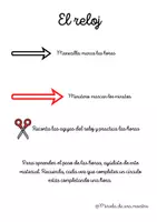 Vista previa - Hojas de trabajo - EL RELOJ - MATERIAL MANIPULATIVO - página 3