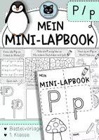 Vorschau - Unterrichtsreihen - Mini-Lapbook | Buchstabe P / p | Buchstabeneinführung - Deckblatt