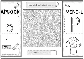 Vorschau - Unterrichtsreihen - Mini-Lapbook | Buchstabe P / p | Buchstabeneinführung - Seite 3