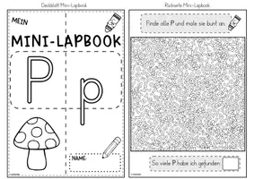 Vorschau - Unterrichtsreihen - Mini-Lapbook | Buchstabe P / p | Buchstabeneinführung - Seite 2