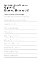 Vorschau - Arbeitsblätter - false friends - German ESL learners (es gibt - it gives) ZP10 - Deckblatt