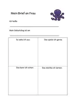Vorschau - Arbeitsblätter - Schüler-Vorstellungsbrief zur Einschulung für den Lehrer - Deckblatt