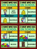 Vista previa - Juegos / Gamificación - I CAN PLAY Series I HAVE WHO HAS SCHOOL - página 2