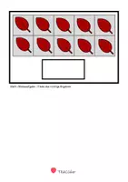 Vorschau - Arbeitsblätter - Menge 20 - HERBST - Menge legen - Klettaufgaben (TEACCH) - Seite 3