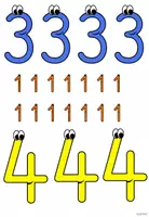 Vorschau - Präsentationen/Tafelbilder - Tafelmaterial Zahlen "die kleine Eins" - Seite 3