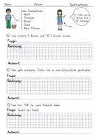 Vorschau - Arbeitsblätter - Sachrechnen - Marktplatz Klasse 1 & 2 (3 fach differenziert) - Seite 2