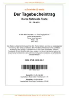 Vorschau - Arbeitsblätter - Schreiben & mehr - Der Tagebucheintrag - Seite 1
