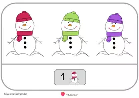 Vorschau - Arbeitsblätter - Menge einkreisen ZR10 - WINTER/WEIHNACHTEN - Seite 2
