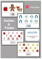 Vorschau - Arbeitsblätter - Menge einkreisen ZR10 - WINTER/WEIHNACHTEN - Deckblatt