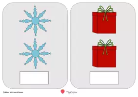 Vorschau - Arbeitsblätter - Differenzierte Mengenkarten ZR10 - WINTER/WEIHNACHTEN - Klettaufgaben (TEACCH) - Seite 3