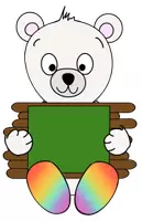 Vorschau - selbst erstellte Cliparts/Grafiken - Eisbär Clipart (mit Schleife) Erweiterungsset 1 - Seite 1