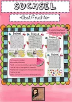 Vorschau - Spiele - Gitterrätsel_Suchsel Obst_DaZ_DaF - Deckblatt