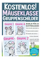 Vorschau - Lehrpläne/Lehrermaterial - Gruppenschilder Mäuseklasse kostenlos - Deckblatt