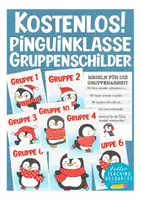 Vorschau - Bildkarten - Gruppenschilder Pinguinklasse kostenlos - Deckblatt