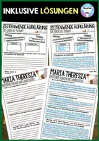 Vorschau - Unterrichtsreihen - Aufklärung Infomaterial & Arbeitsblätter | Berühmte Aufklärer Voltaire & Co. - Vernunft, Rationalismus, Empirismus - Maria Theresia - Joseph II. - Friedrich II. - Seite 2