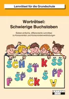 Vorschau - Arbeitsblätter - Worträtsel zu Konsonanten und Konsonantenverbindungen: z/tz, k/ck, sch/st/sp, f/pf/v, s/ss - Deckblatt