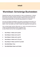 Vorschau - Arbeitsblätter - Worträtsel zu Konsonanten und Konsonantenverbindungen: z/tz, k/ck, sch/st/sp, f/pf/v, s/ss - Seite 1