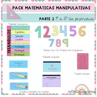 Vista previa - Unidades / Secuencias / Situaciones de Aprendizaje - Pack matemáticas manipulativas 1y2 - página 1