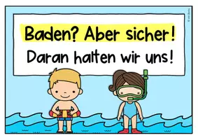 Vorschau - Unterrichtsreihen - Material zu den wichtigsten Baderegeln (Belehrungen im Sommer) - Seite 1