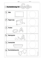 Vorschau - Arbeitsblätter - Laufzettel für den Buchstabenweg (wachsendes Material) - Seite 3