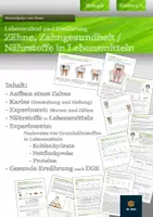 Vorschau - Arbeitsblätter - Zähne und Ernährung (Nährstoffnachweise) | komplette Unterrichtseinheit | Klasse 5/6 - Deckblatt
