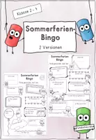 Vorschau - Arbeitsblätter - Sommerferien Bingo (Chalkys) - Deckblatt