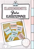 Vorschau - Anderer Materialtyp - Klassendienste/ Sek1 (auch editierbar)- Boho Klassenzimmer - Deckblatt