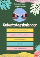 Vorschau - Bildkarten - Geburtstagskalender für deine Klasse - Deckblatt