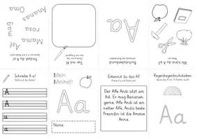 Vorschau - Arbeitsblätter - Minihefte Grundschrift - Deckblatt