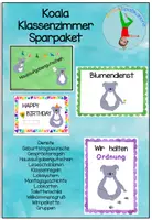 Vorschau - Arbeitsblätter - Klassenzimmer Koala SPARPAKET - Deckblatt