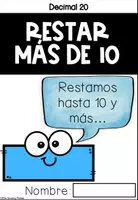 Vista previa - Hojas de trabajo - Restar más de 10 - página 2