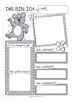 Vorschau - Arbeitsblätter - Das bin ich Koalaklasse Arbeitsblätter (sich vorstellen) - Seite 2