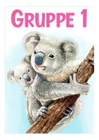 Vorschau - Mal- und Bastelvorlagen - Gruppenschilder Koalaklasse kostenlos - Seite 1