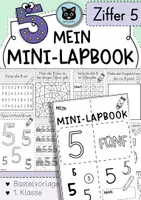 Vorschau - Unterrichtsreihen - Mini-Lapbook | Ziffer 5 | Zifferneinführung - Deckblatt