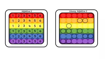 Vorschau - Spiele - Plopper Pop it - Adjektive: Deutsch Freiarbeitsmaterial - Seite 2