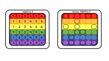 Vorschau - Spiele - Plopper Pop it - Adjektive: Deutsch Freiarbeitsmaterial - Seite 3