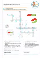 Vorschau - Arbeitsblätter - Magnete & Magnetismus - Kreuzworträtsel - Seite 1