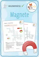 Vorschau - Arbeitsblätter - Magnete & Magnetismus - Kreuzworträtsel - Deckblatt