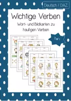 Vorschau - Fördermaterial/Inklusion - Wort- und Bildkarten zu wichtigen Verben - Teil 1 - Deckblatt