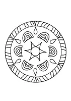 Vorschau - Mal- und Bastelvorlagen - Mandalas zum Thema Wetter - Seite 1